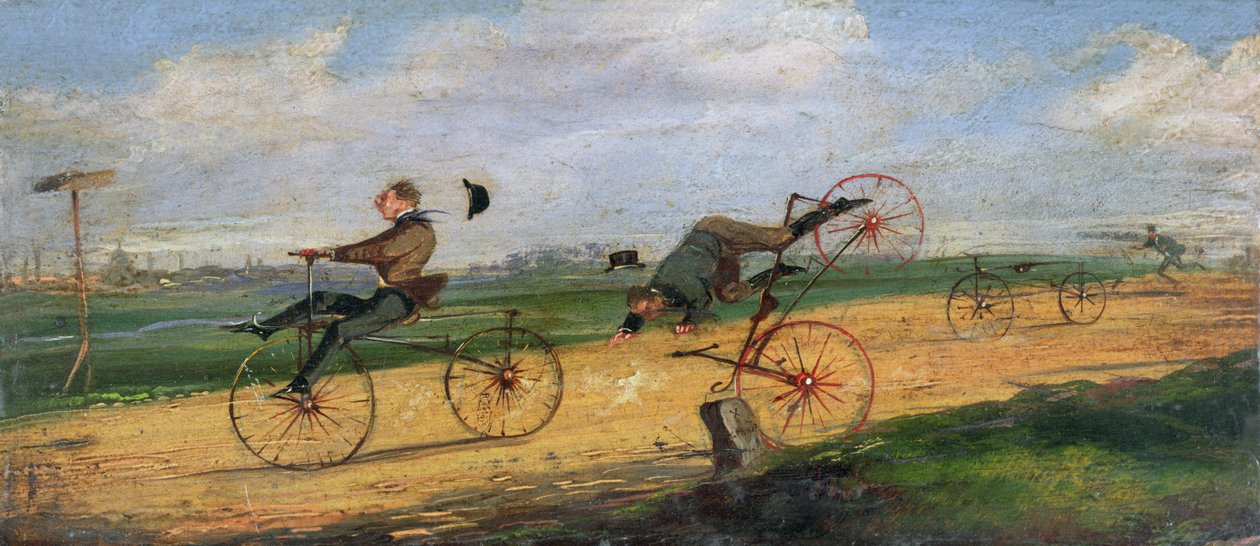 Ein Rennen zwischen Lallement-Velocipedes, 1869 von Samuel Henry Alken