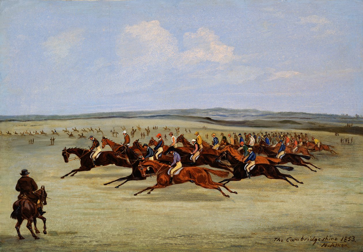 Die Cambridgeshire Stakes, 1853 von Samuel Henry Alken