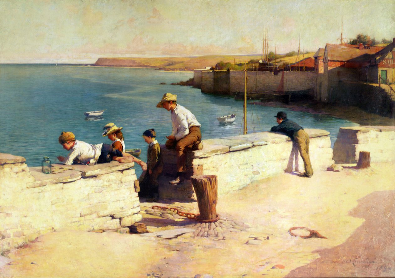 Abend in Padstow, 1890 von Samuel Henry William Llewelyn