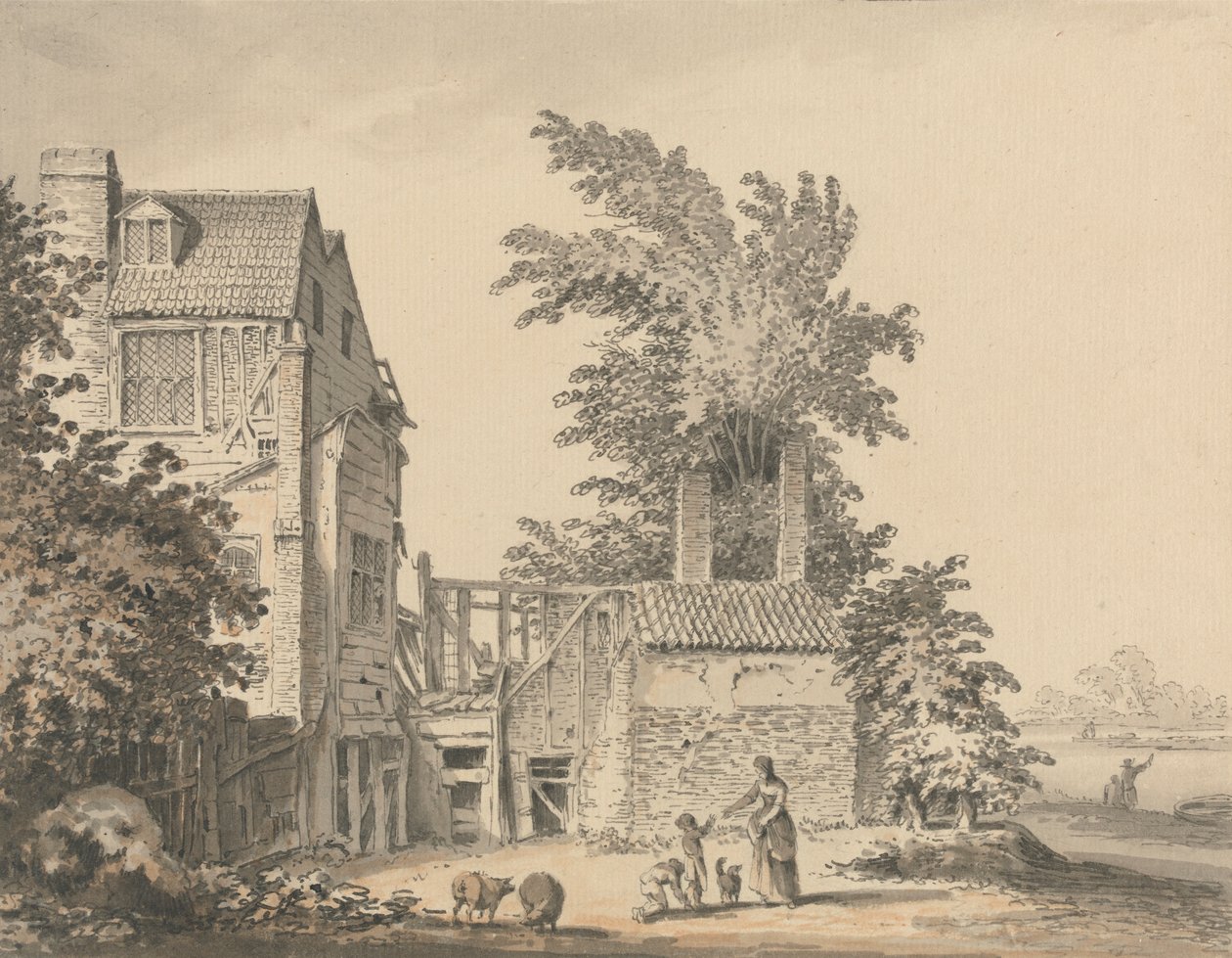 In Mortlake von Samuel Hieronymus Grimm