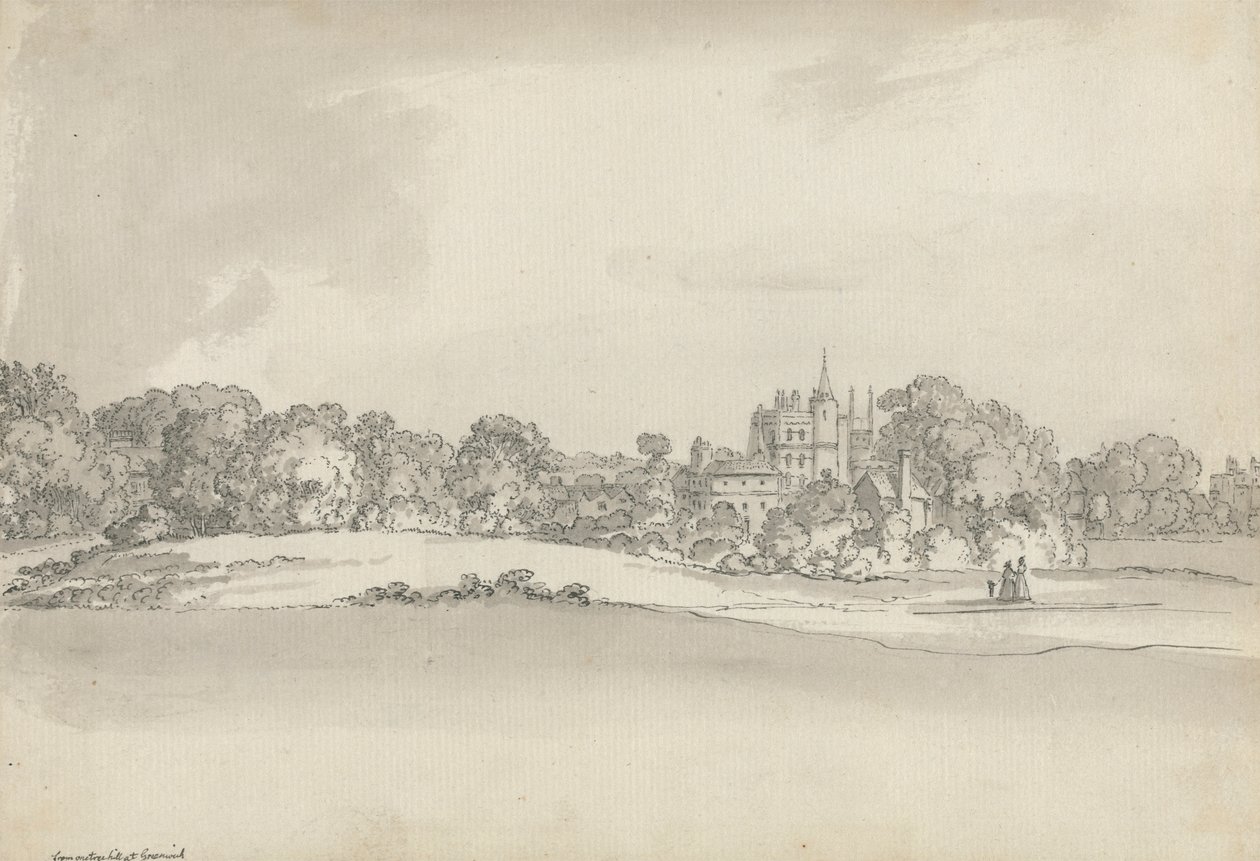 Vanbrugh Castle, Greenwich von Samuel Hieronymus Grimm