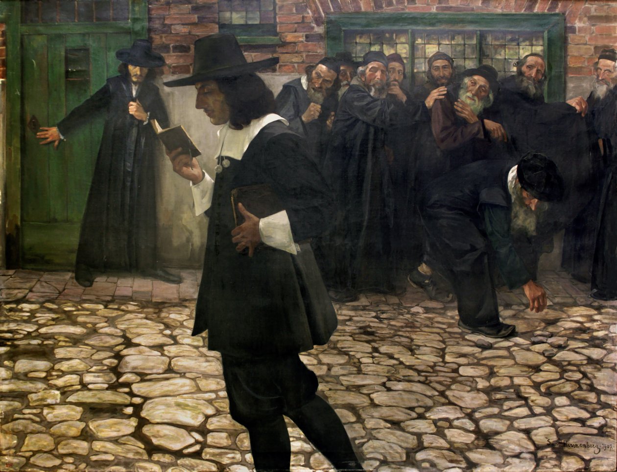 Exkommunizierter Spinoza von Samuel Hirszenberg