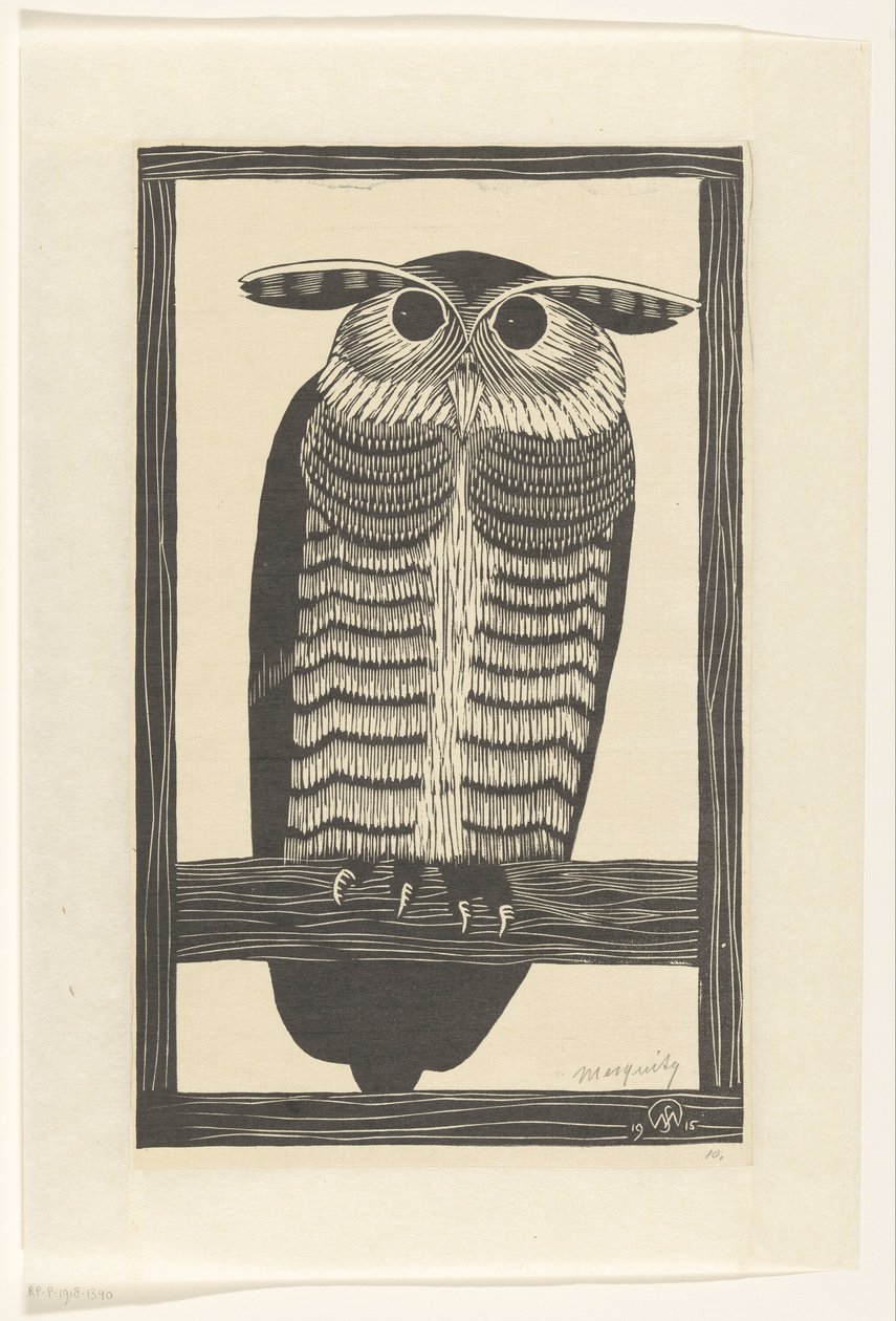 Uhu von Samuel Jessurun de Mesquita (signed by artist)