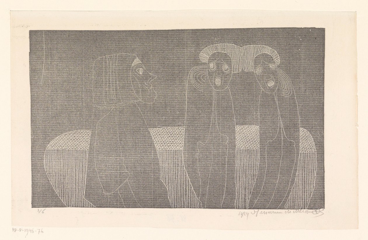 Siamesische Zwillinge von Samuel Jessurun de Mesquita (signed by artist)