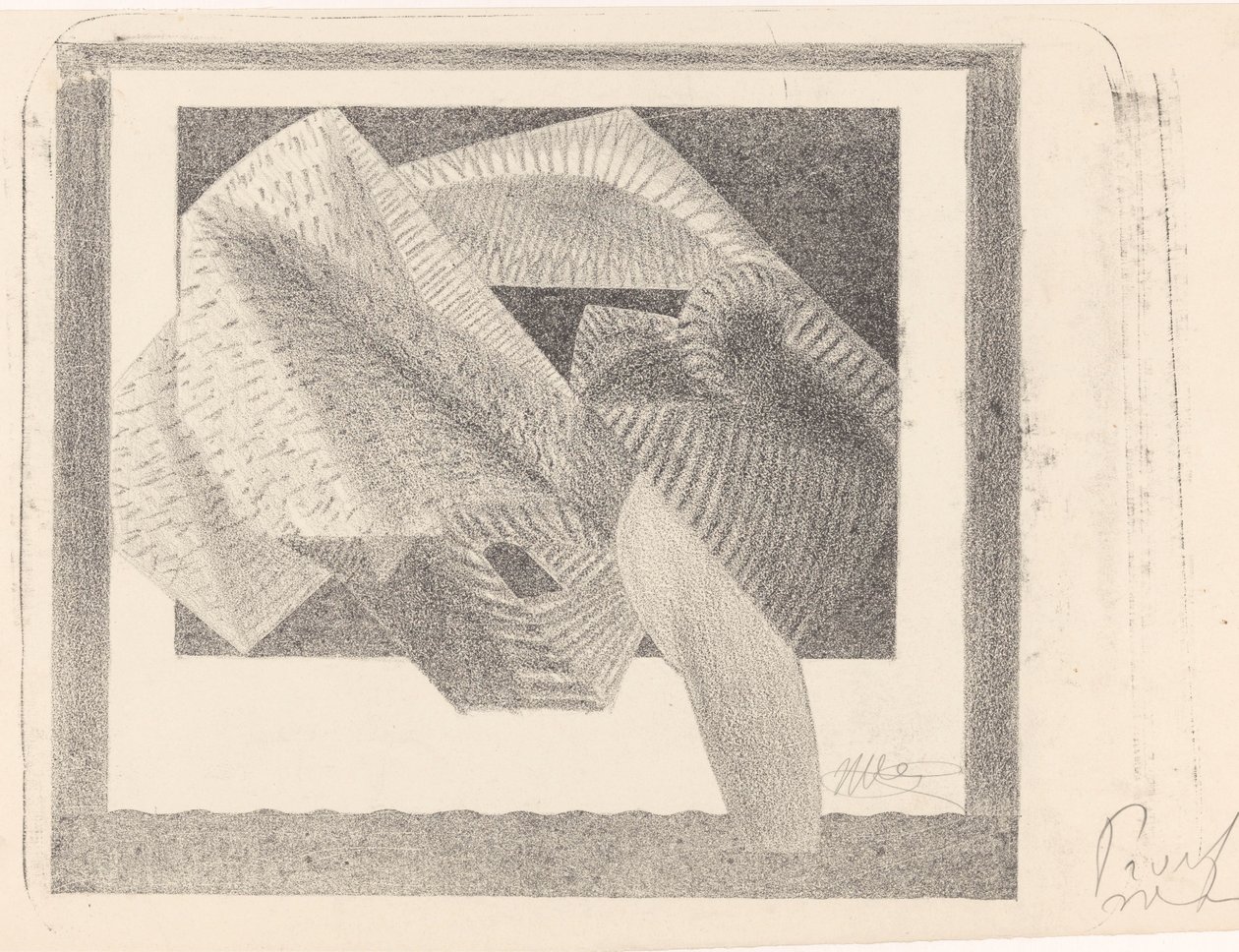 Abstrahierter Vogel von Samuel Jessurun de Mesquita