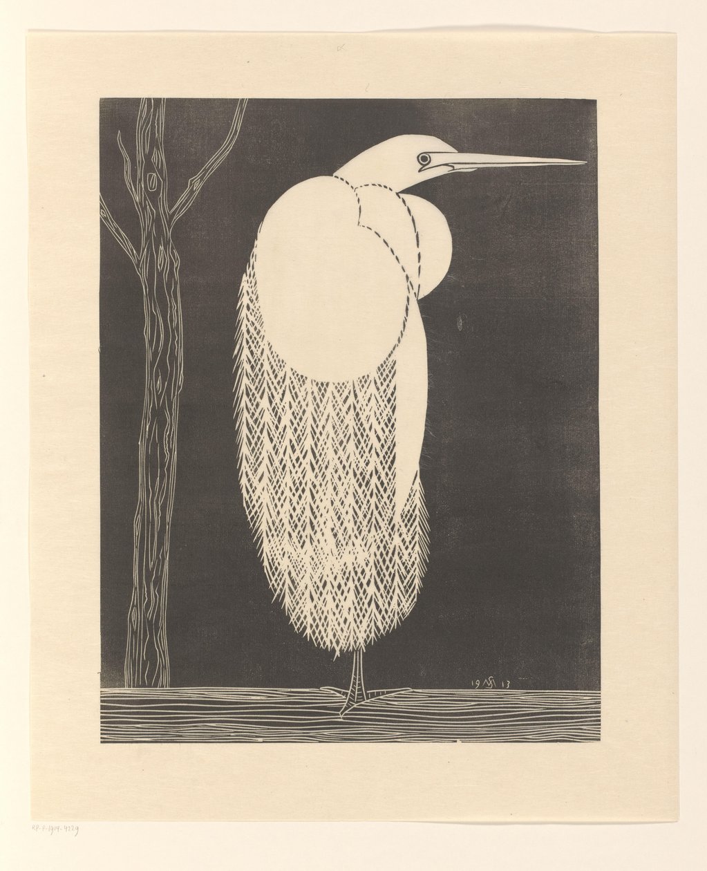 Silberreiher von Samuel Jessurun de Mesquita