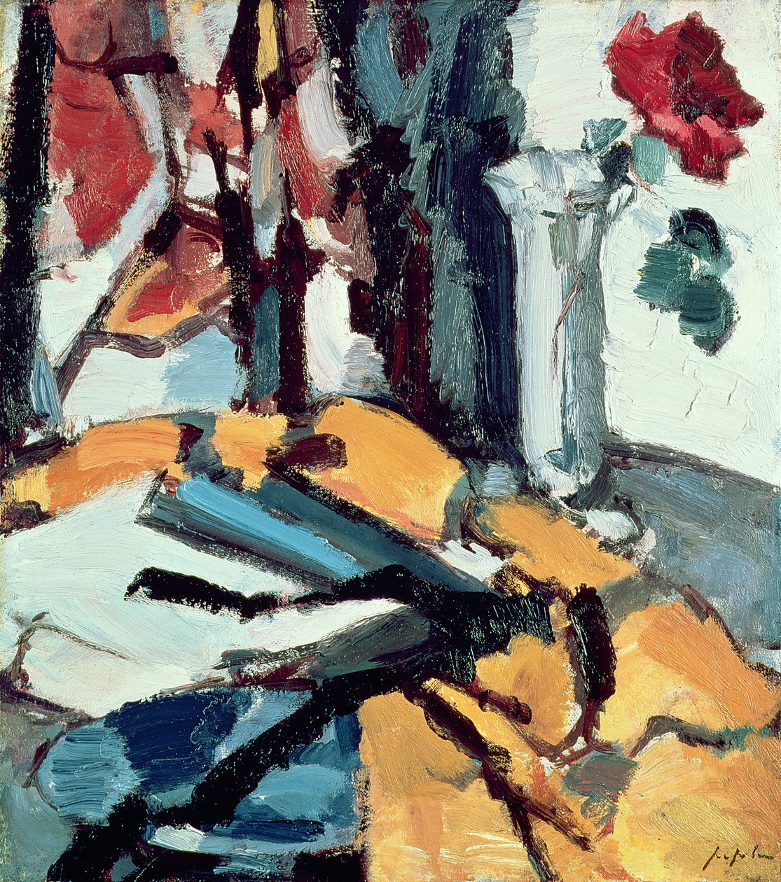 Rote Rose von Samuel John Peploe