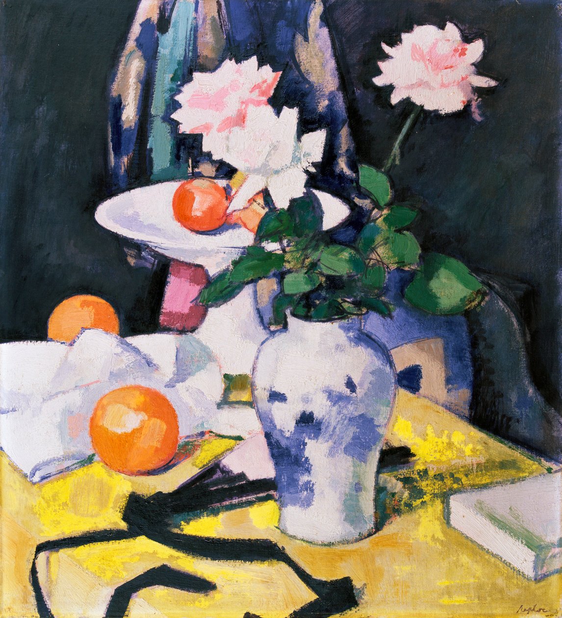 Rosen und Orangen von Samuel John Peploe