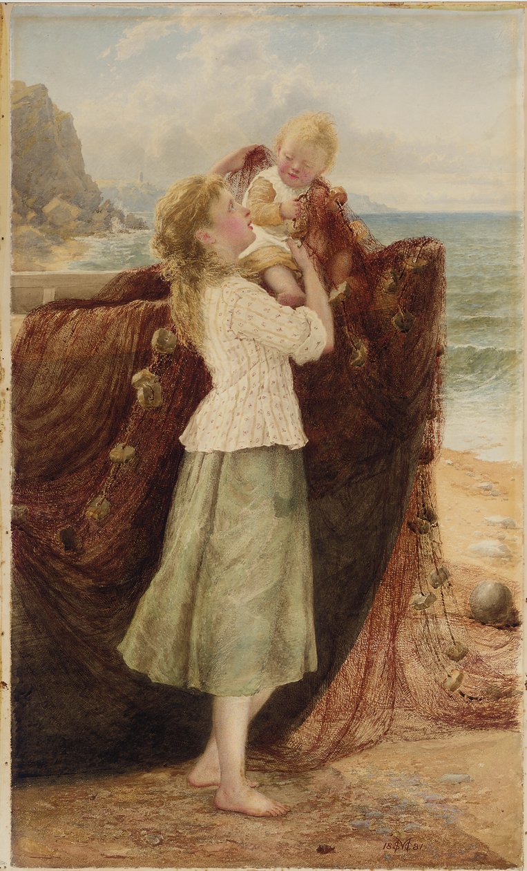 Kinder eines Fischers, 1881 von Samuel McCloy