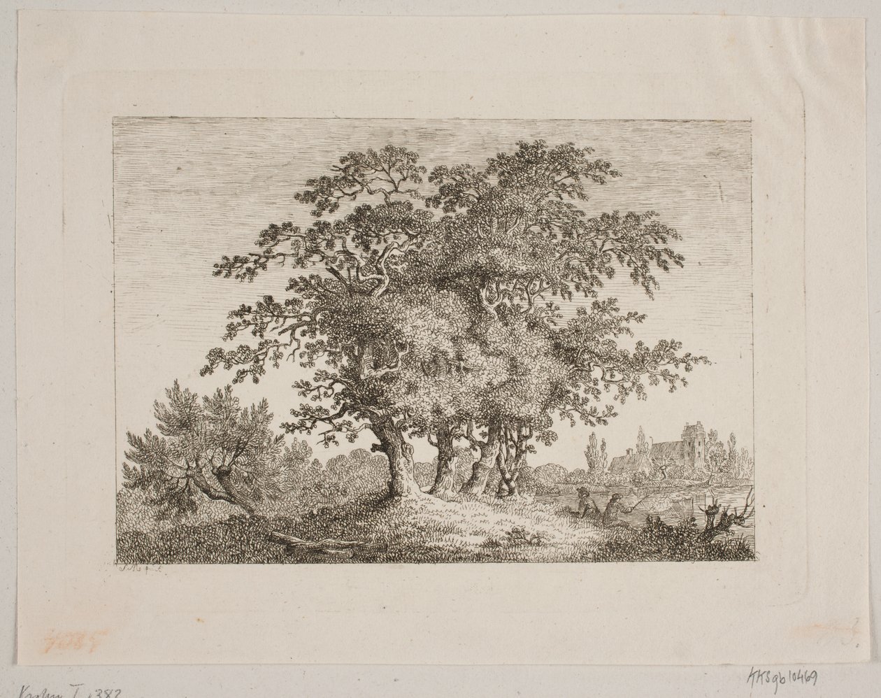 Landschaft mit Eichen von Samuel Mygind