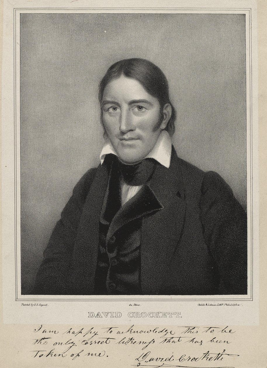 David Crockett, ca. 1835 von Samuel Osgood