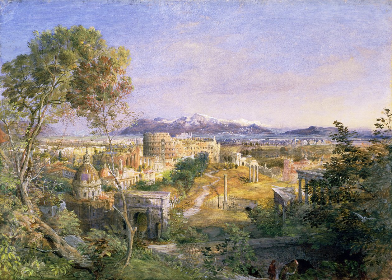Ein Blick auf das antike Rom, 1838 von Samuel Palmer