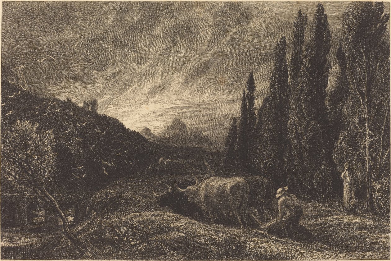 Der frühe Pflüger von Samuel Palmer