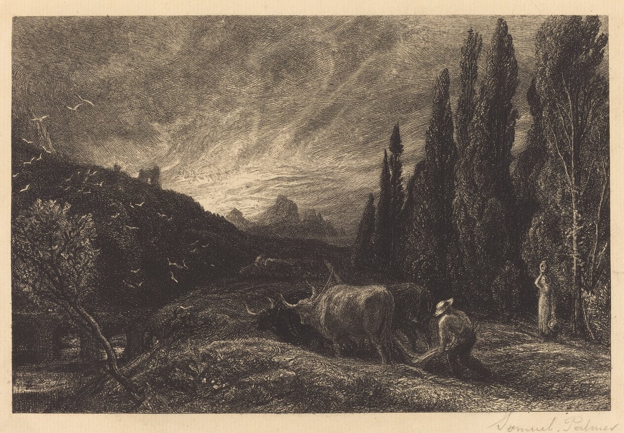 Der frühe Pflüger von Samuel Palmer
