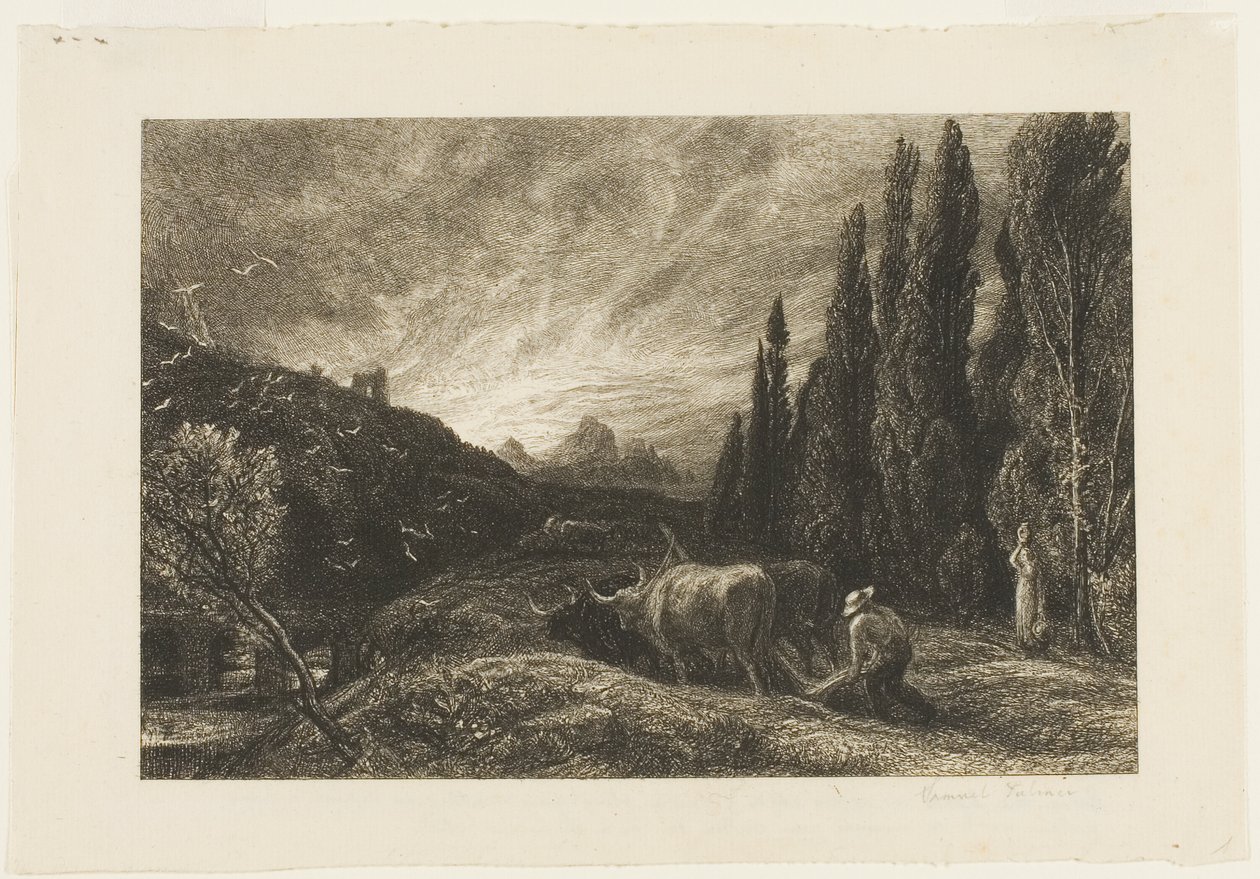 Der frühe Pflüger von Samuel Palmer
