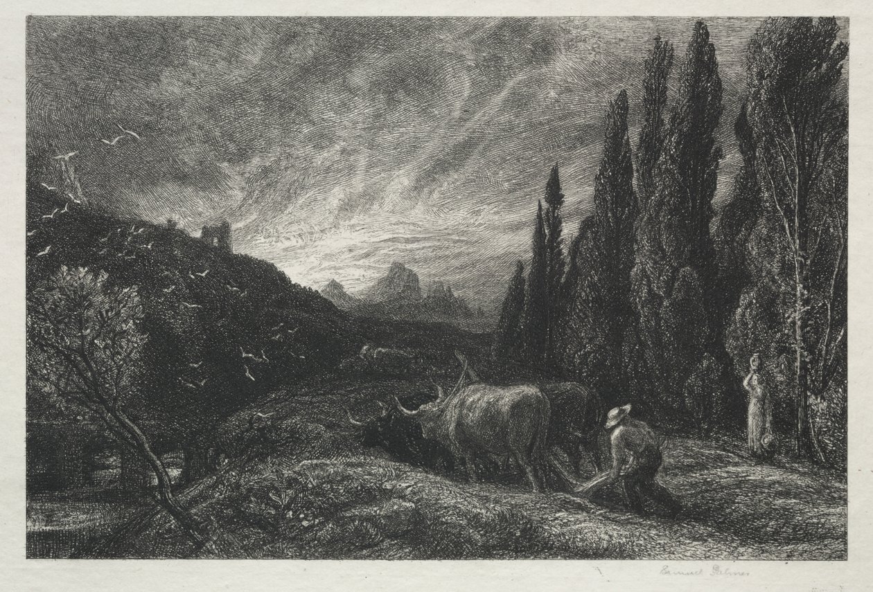 Der frühe Pflüger von Samuel Palmer