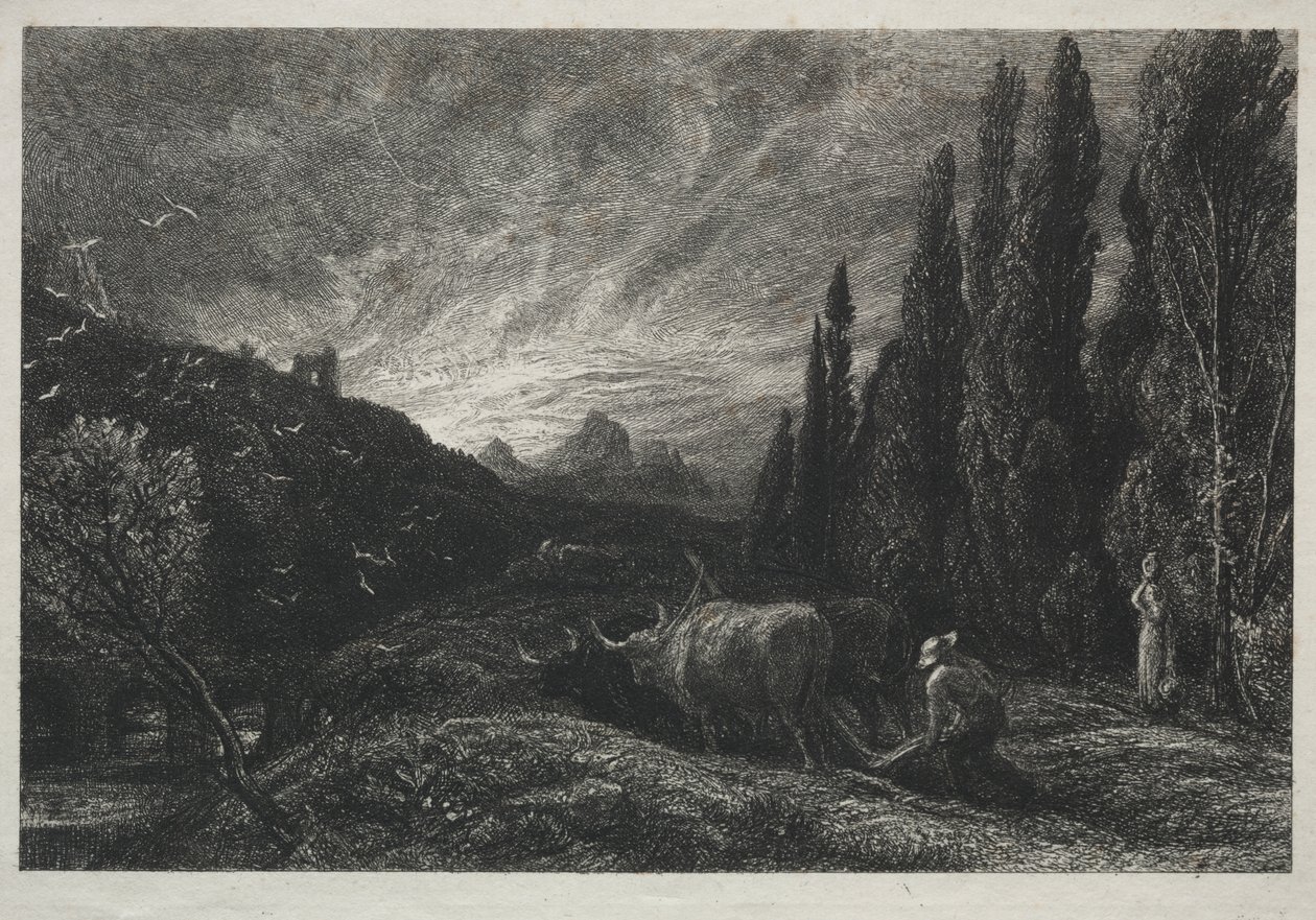 Der frühe Pflüger von Samuel Palmer