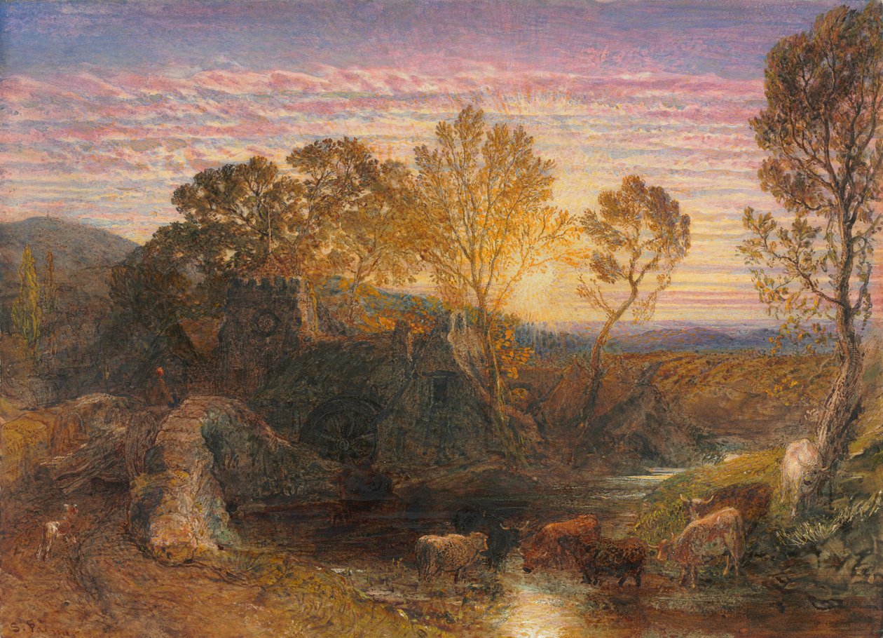 Die Goldene Stunde, 1865 von Samuel Palmer