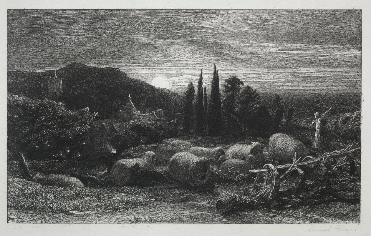 Der aufgehende Mond von Samuel Palmer