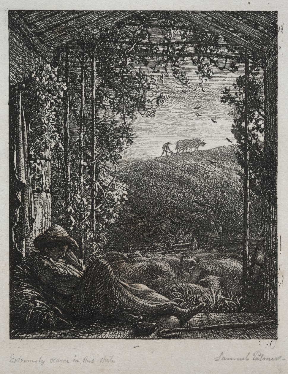 Der schlafende Hirte von Samuel Palmer