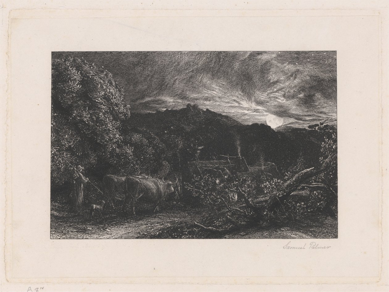 Der müde Pflüger von Samuel Palmer