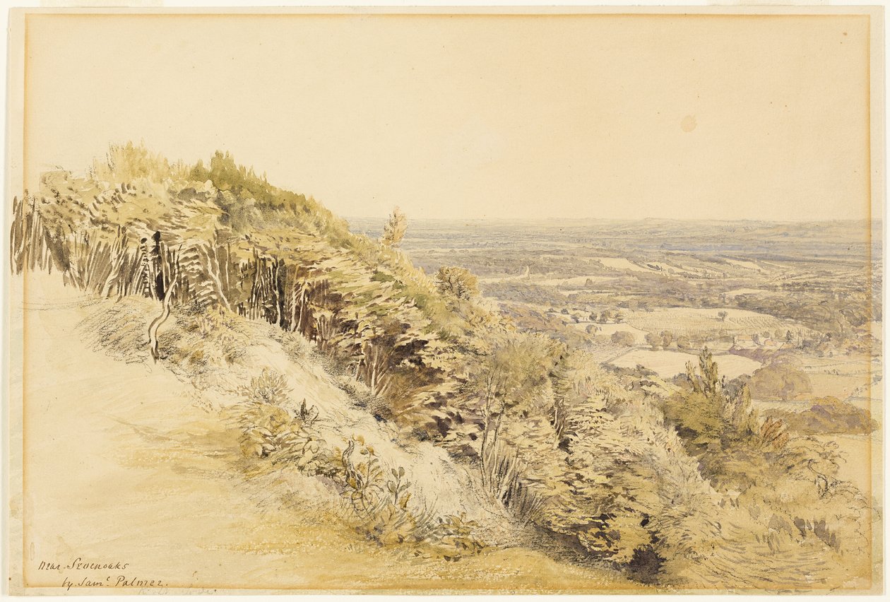 Blick von Wilmots Hill, Kent von Samuel Palmer