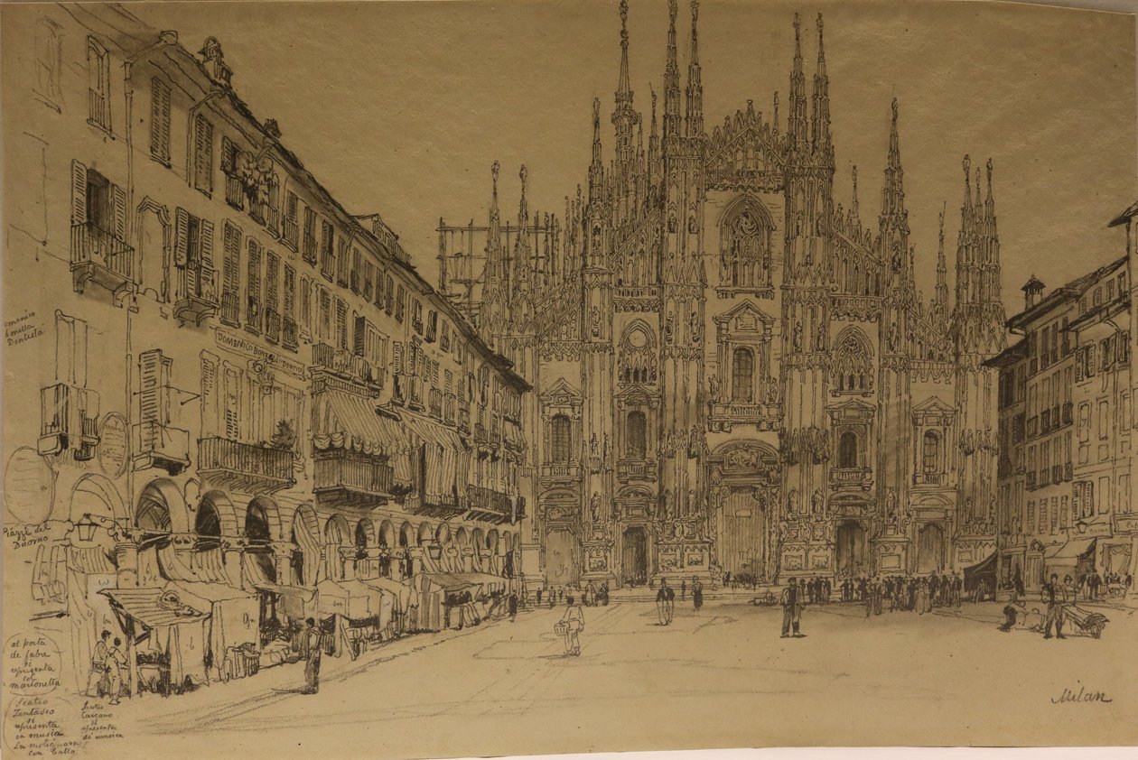Kathedrale, Mailand, Datum unbekannt von Samuel Prout