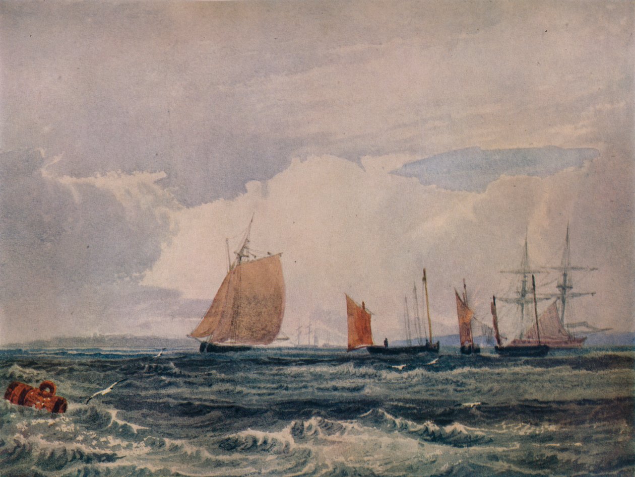 Vor Plymouth, um 1827 von Samuel Prout