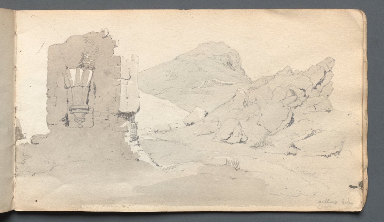 Skizzenbuch: "Ruine" von Samuel Prout