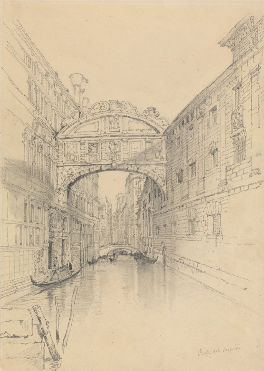Die Seufzerbrücke, Venedig von Samuel Prout