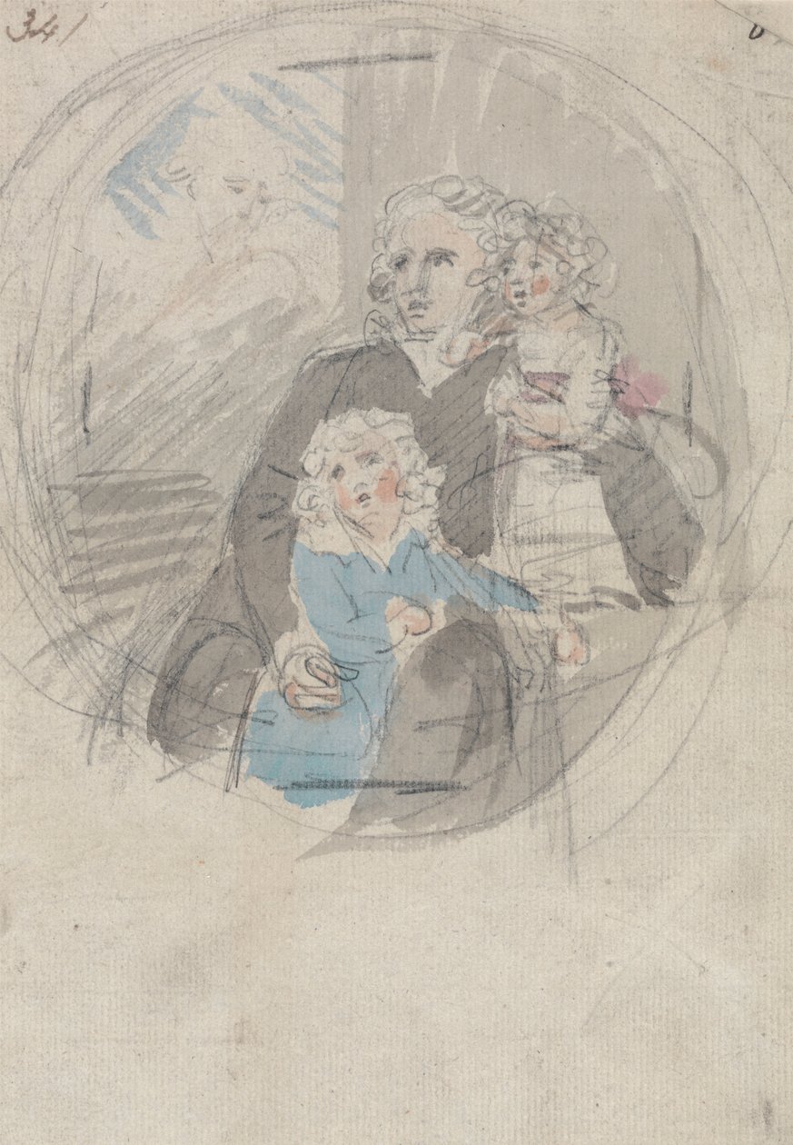 Studie für eine Porträtgruppe von Samuel Shelley