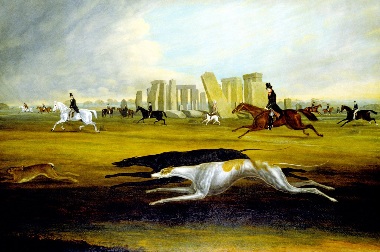 Die Familie Pinckney bei der Hetzjagd in Stonehenge von Samuel Spode