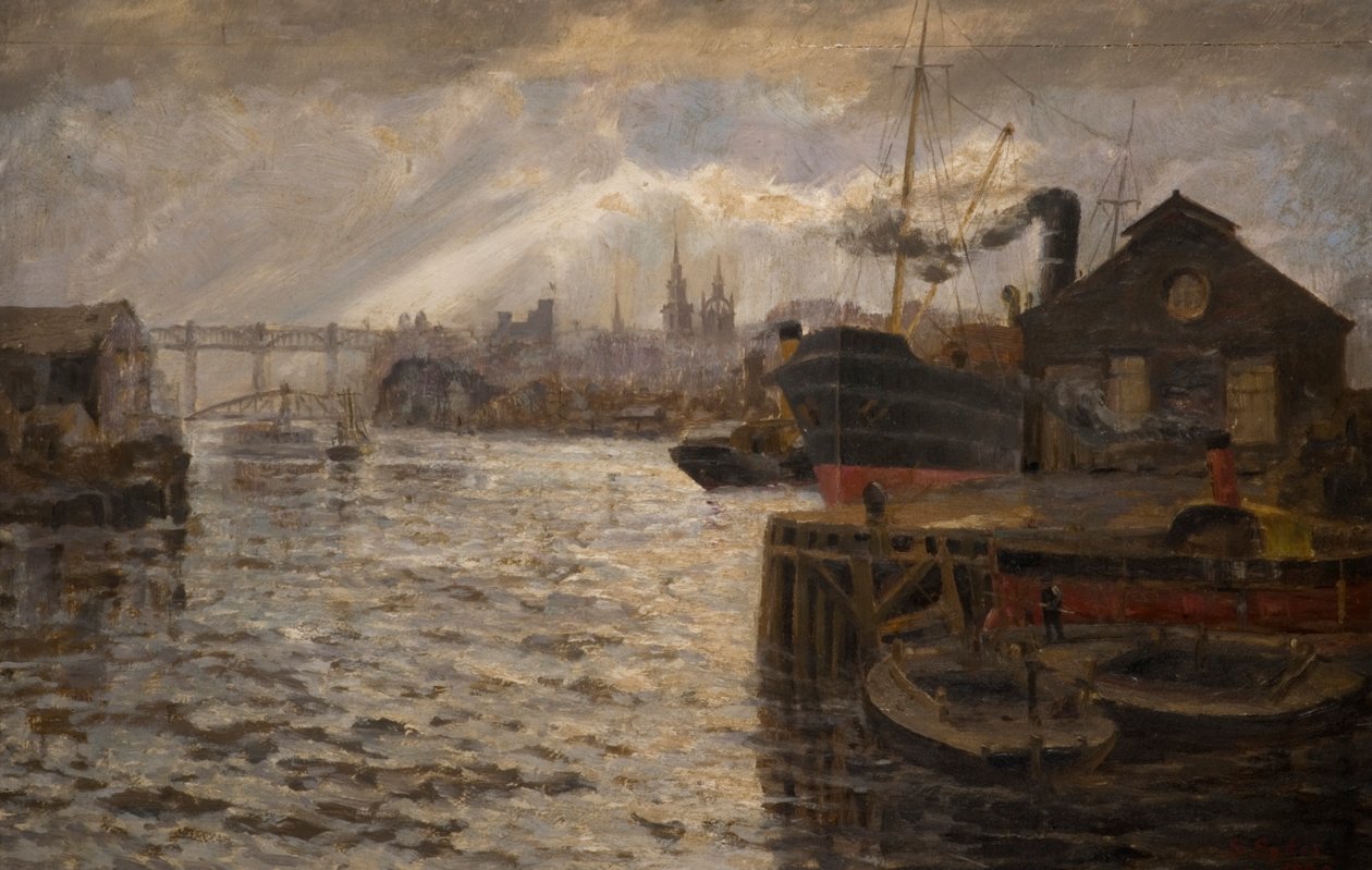 Der Tyne mit der High Level Bridge, 1920 von Samuel Sykes