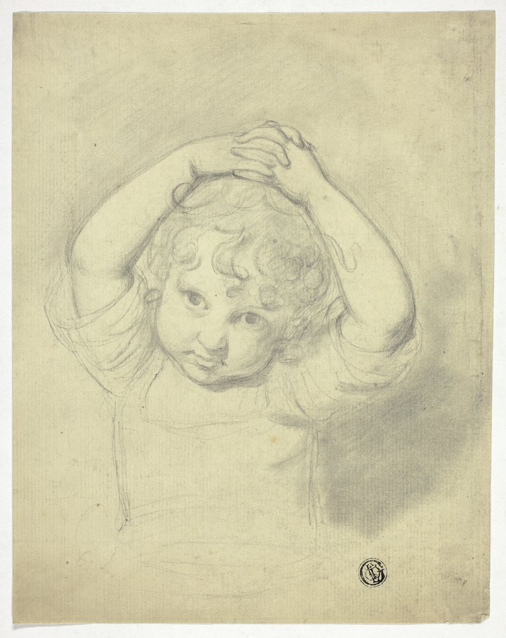 Kind mit erhobenen Händen von Samuel de Wilde