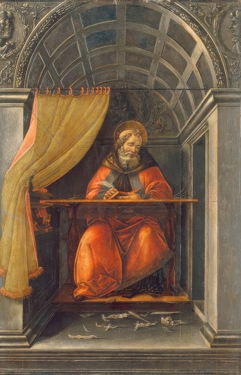 Der Heilige Augustinus in der Zelle von Sandro Botticelli