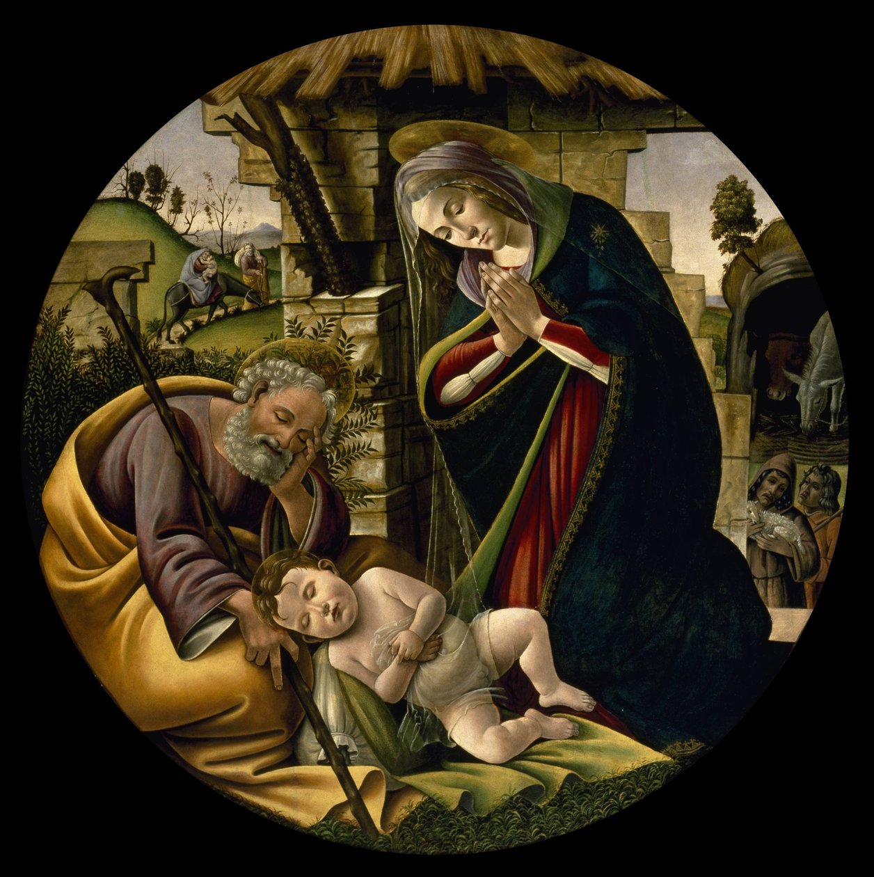Die Anbetung des Christkindes von Sandro Botticelli