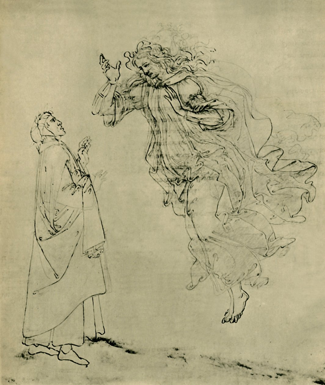 Dante und Beatrice von Sandro Botticelli