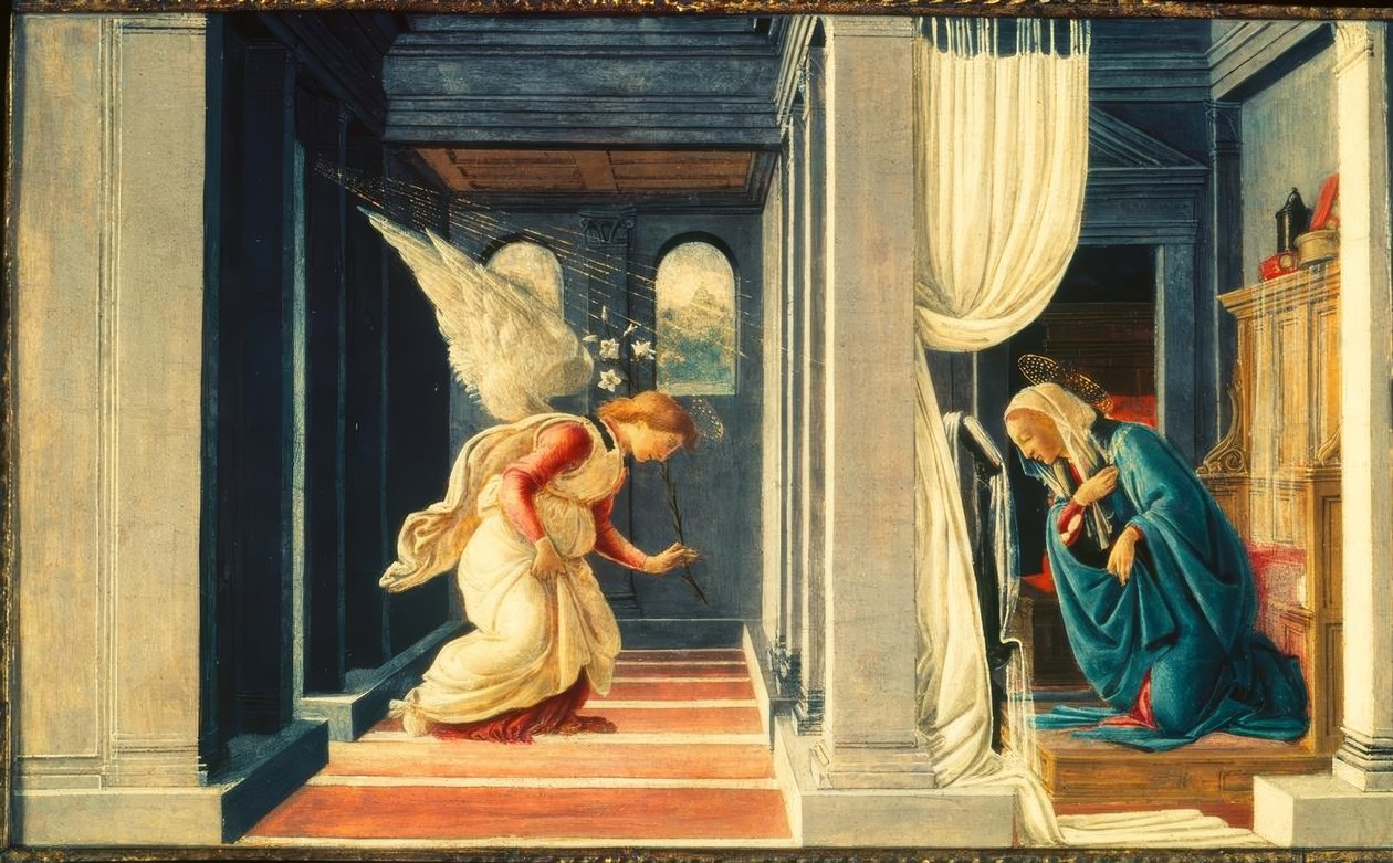 Die Verkündigung an Maria von Sandro Botticelli