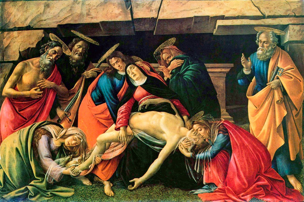 Beweinung Christi, 1490-1492 von Sandro Botticelli