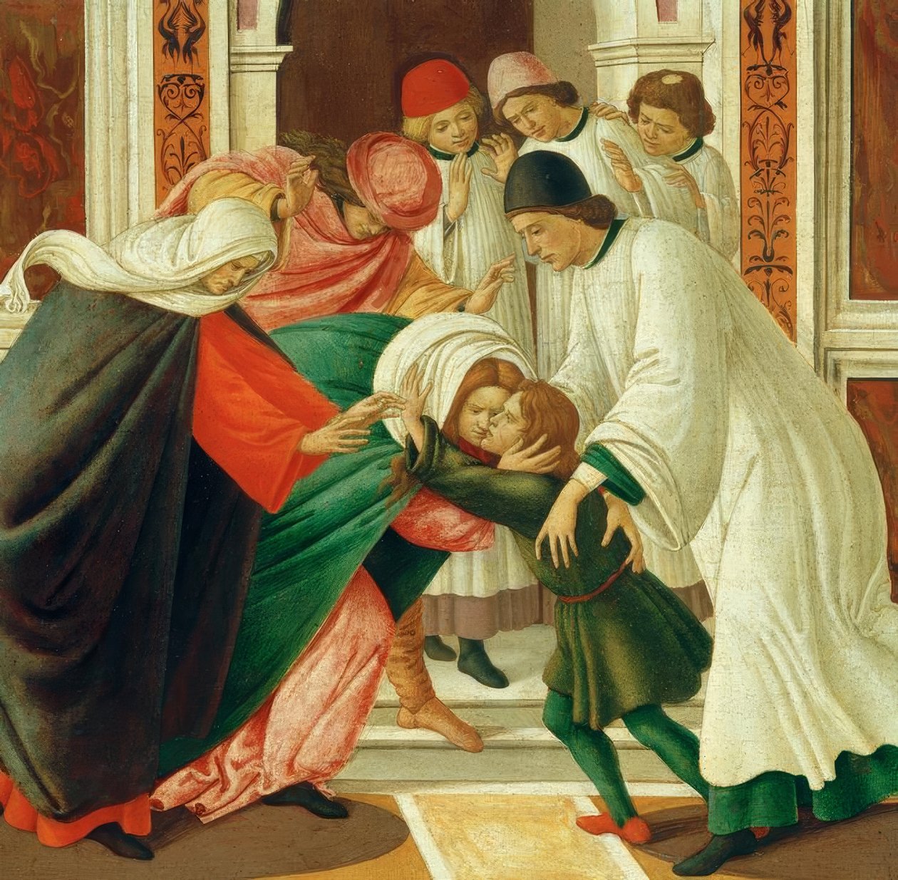 Leben und Wundertaten des hl. Zenobius (Totenerweckung) von Sandro Botticelli