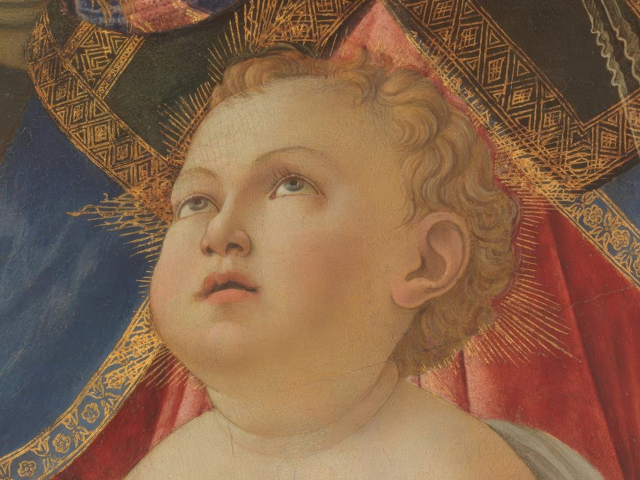 Maria mit Kind und fünf Engeln von Sandro Botticelli