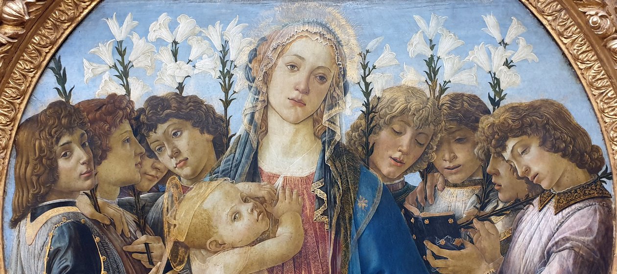 Maria mit dem Kind und singenden Engeln von Sandro Botticelli