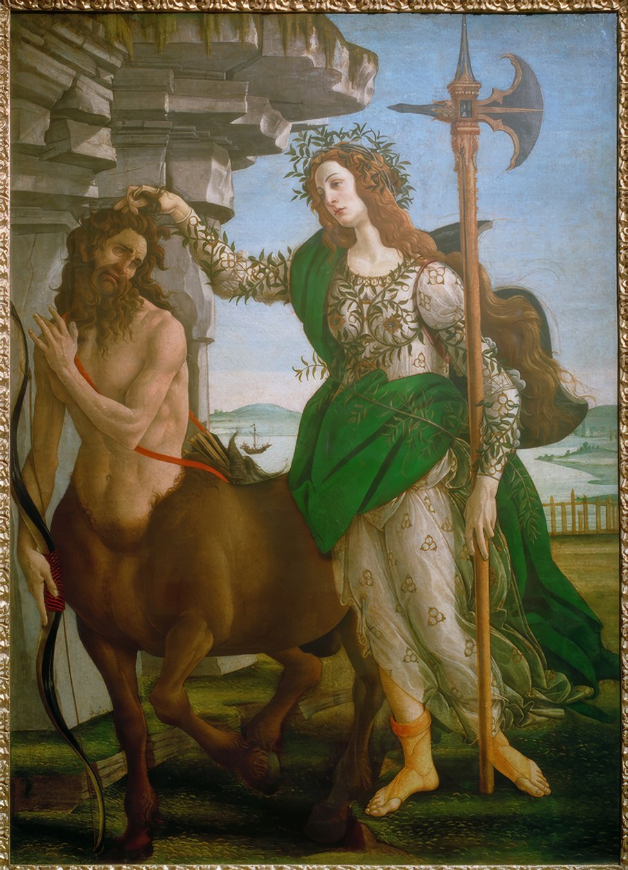 Minerva und Kentaur von Sandro Botticelli