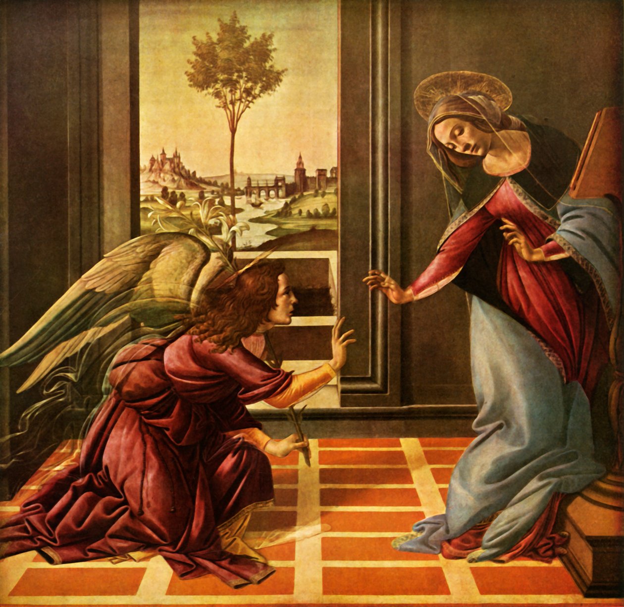 Die Verkündigung von Cestello von Sandro Botticelli