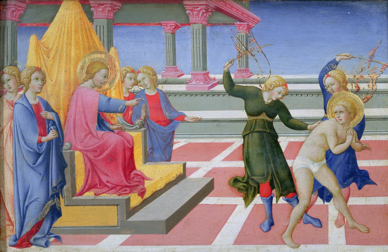 Der Traum des Heiligen Hieronymus, 1444 von Sano di Pietro