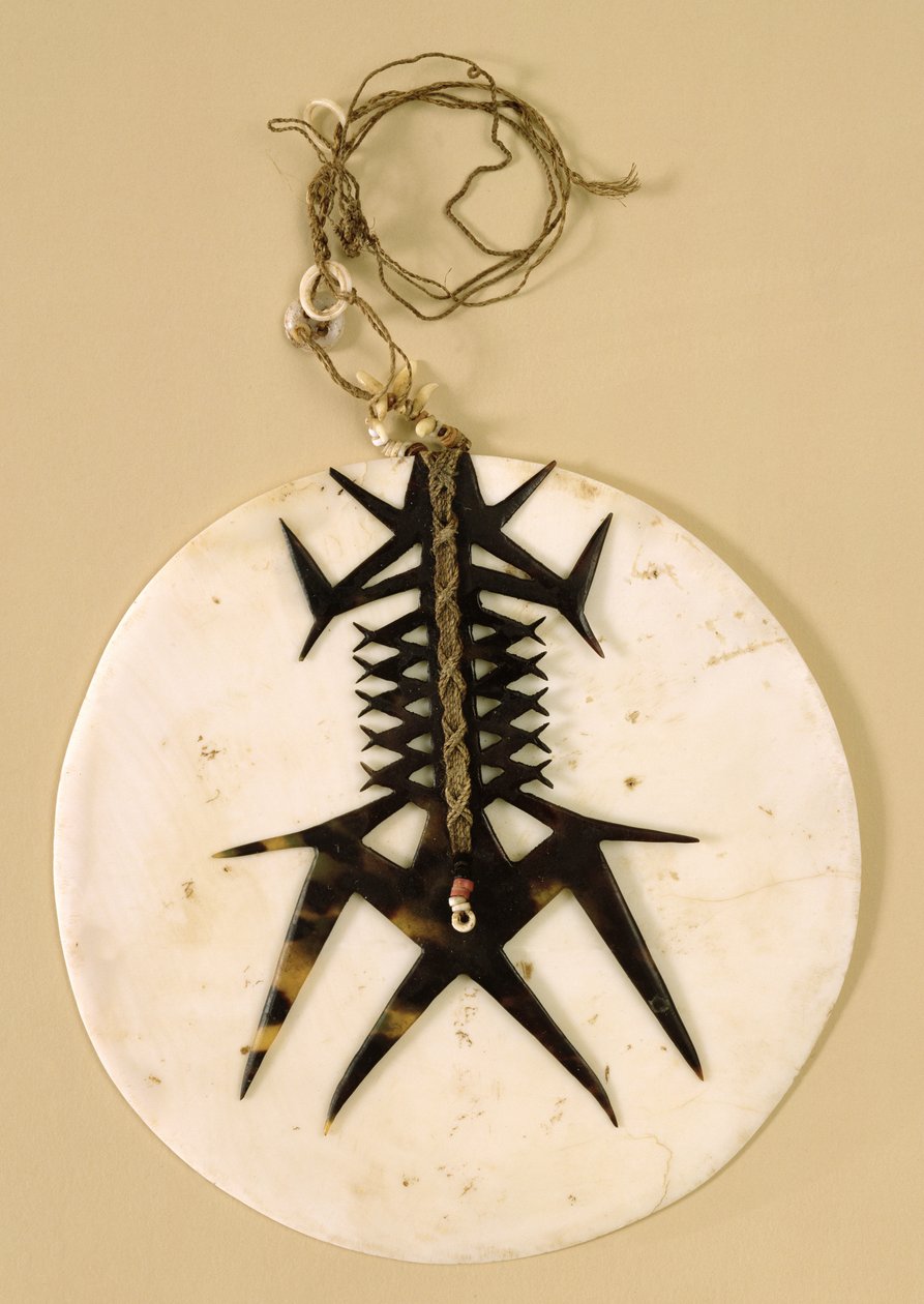 Brustornament (Tema), Ndeni-Insel, vor 1890 von Santa Cruz Islander Santa Cruz Islander