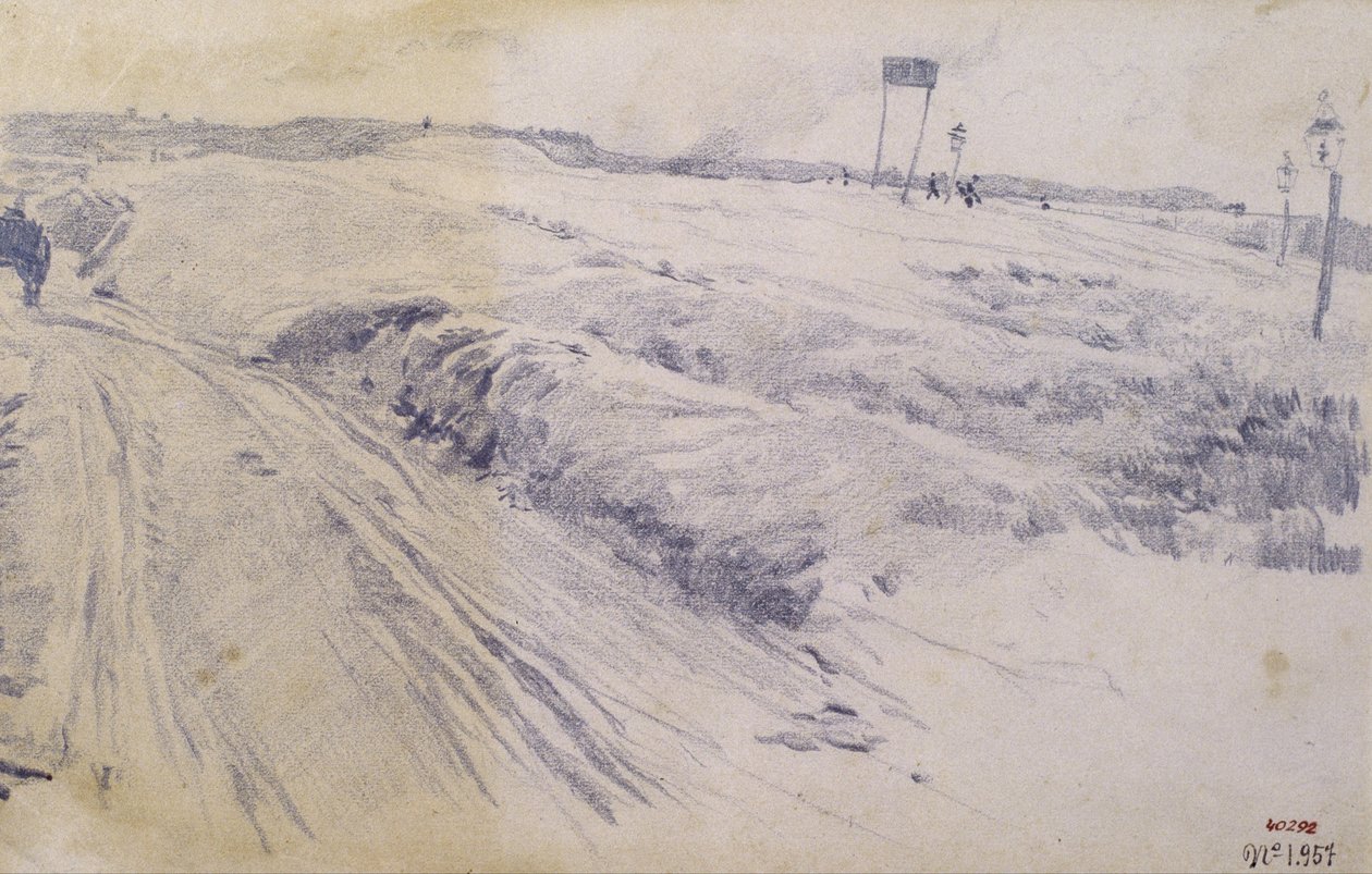 Landschaft, Stadtrand von Santiago Rusiñol