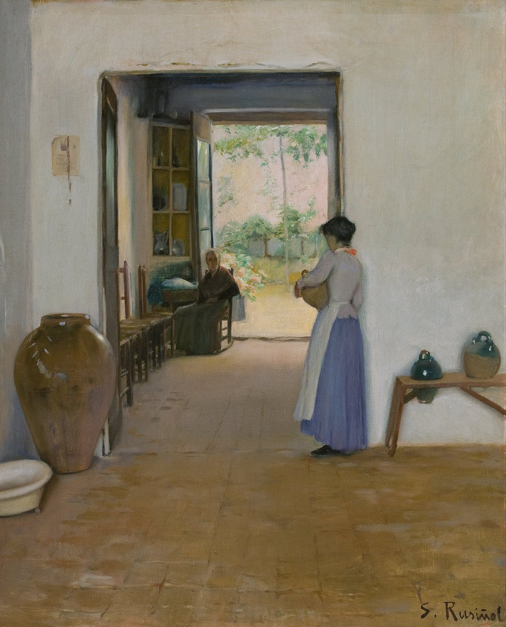 Sitges Innenansicht von Santiago Rusiñol