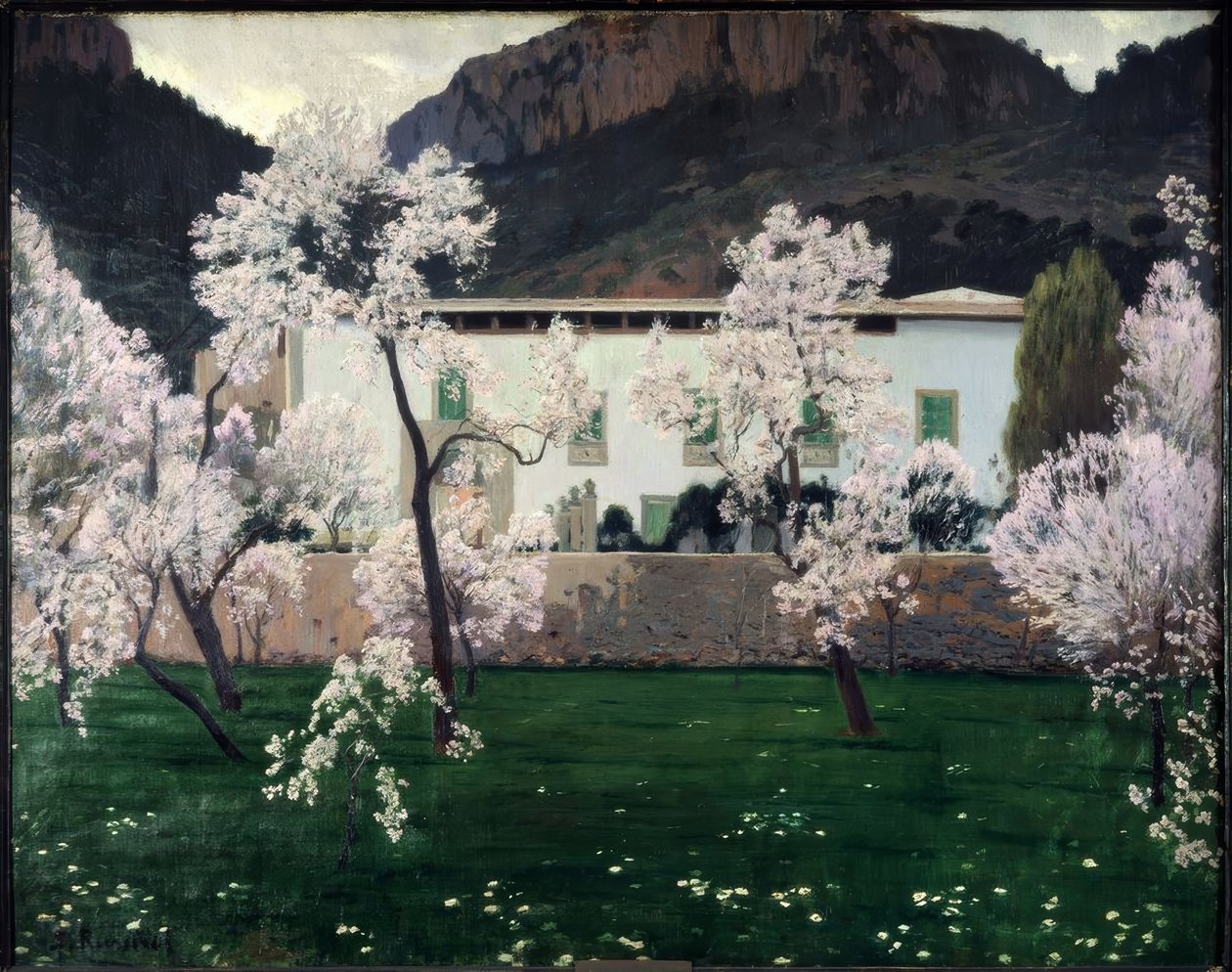 Blühende Mandelbäume von Santiago Rusiñol