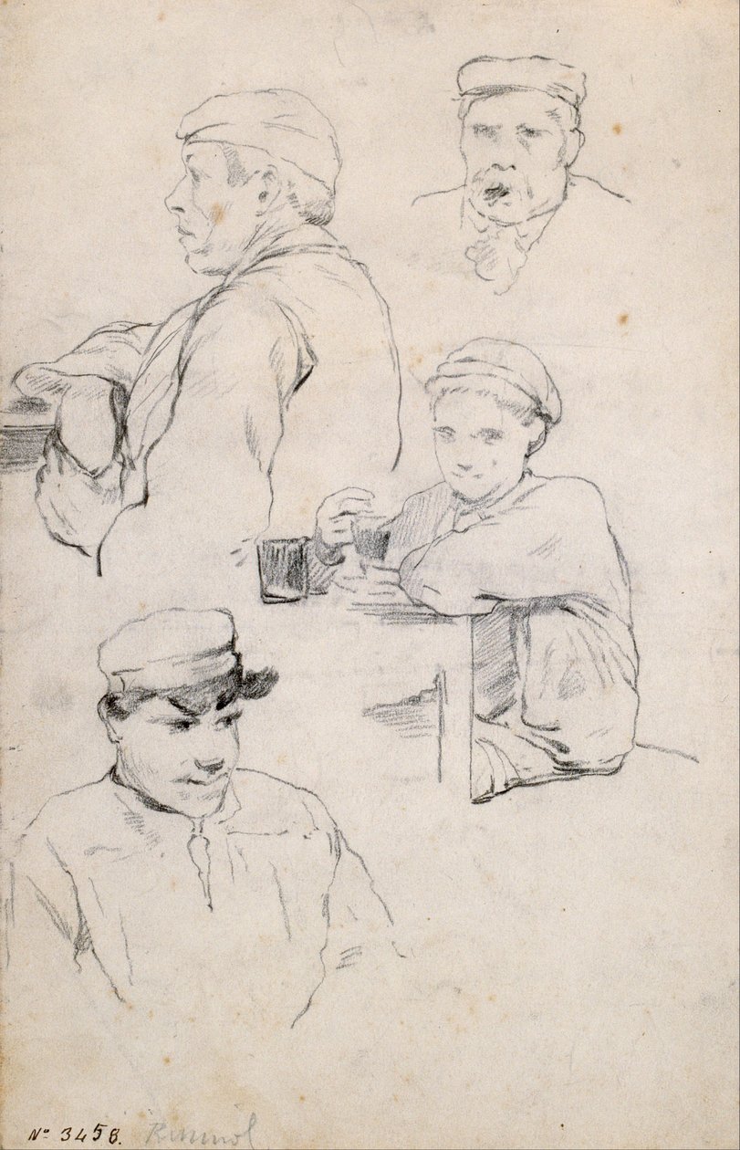 Figurenstudie von Santiago Rusiñol
